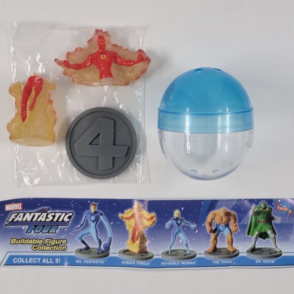 Marvel Comic Fantastic Four Buildable Figure Complete Set Collection Tomy 2005 - Picture 8 of 14